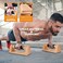 PACEARTH Wood Push Up Bars with NonSlip Baseplate Comfortable Rubber Grip Parallettes Pushup Stands for Fitness Workout Home Gym Muscle Training Body Building Sturdy Pushup Handles for Men and Women