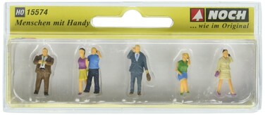 Noch 15574 People WCell Phones 6 H0 Scale Figures