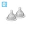 MAM Bottle Nipples Extra Slow Flow Nipple Size 0 for Newborn Babies and Older SkinSoft Silicone Nipples for Baby Bottles Fits All MAM Bottles 2 Pack