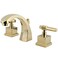 Kingston Brass KS4982QL Metropolitan 8Inch Widespread Lavatory Faucet Polished Brass
