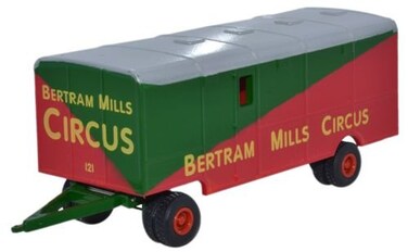 Oxford Diecast 76STR001 Showmans Trailer Bertram Mills 176 Scale in Display Case