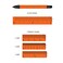 Monteverde USA 9in1 Tool Ballpoint Pen in Orange  Multifunctional Pen with Stylus Screwdrivers Level and Ruler  Exclusive Collection Ideal Gift for DIY Enthusiasts