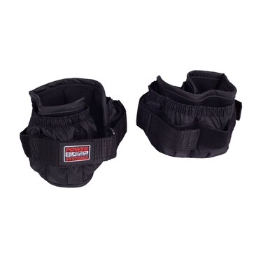 Power Systems Premium Ankle or Wrist Weights Two Adjustable Cuffs with 5Pounds of Removable Weights Black 90575