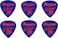 Ibanez B1000PG Paul Gilbert Signature Picks 6 Pack B1000PGJB