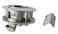 Amarine Made 2 Flush Pull Slam Latch Stainless Steel Round Pull Latch for RV Boat Deck Hatch 14 Door Cabinet Hardware A
