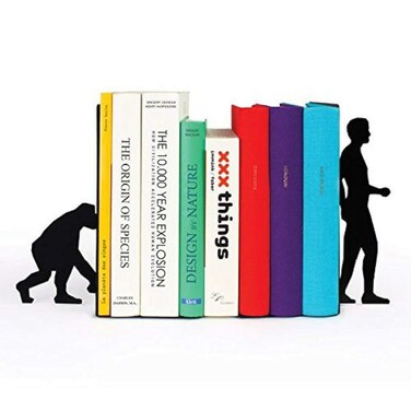A10SHOP Ares Monkey to Man Evolution Metal Bookends NonSkid Base