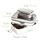Ecolunchbox ThreeinOne Stainless Steel Two Level Steel Bento Box With Snack Container Regular  Holds 4 Cups of Food  Not LeakProof 1