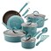 Rachael Ray Cucina Nonstick Cookware Pots and Pans Set 12 Piece Agave Blue