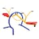 gym dandy TeeterTotter Home Seesaw Playground Set TT210 Multi Colored 3700 x 3100 x 8550 inches