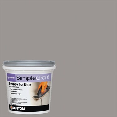 Custom PMG165QT 1Quart Simple Premium Grout Delorean Gray Pack May Vary