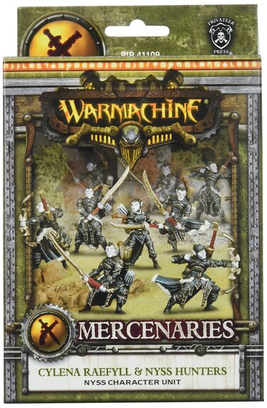 Privateer Press  Warmachine  Mercenary Cylena Raefyll and Nyss Hunters Model Kit