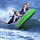 RAVE Sports Frantic Boat Towable Tube for 2 Riders GreenWhite 56Inch