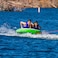 RAVE Sports Frantic Boat Towable Tube for 2 Riders GreenWhite 56Inch