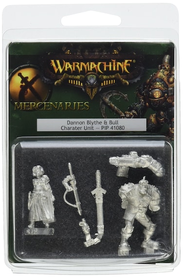 Privateer Press  Warmachine  Mercenary Dannon Blyth and Bull Model Kit