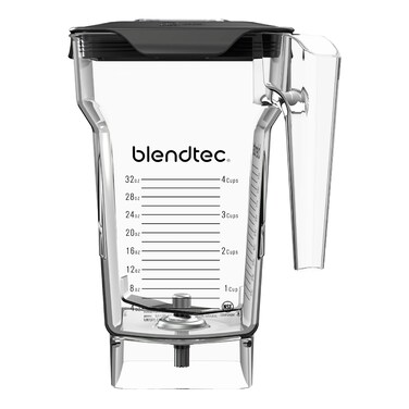 Blendtec 75 oz FourSide Jar  FourSided Blender Jar Compatible with Most Blendtec Blenders  32 oz Blending Capacity  Clear