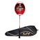 LiNing Challenger Boost Carbon Graphite Strung Badminton Racquet 84 Grams 30 Lbs String Tension and Free Full Cover BlackRed