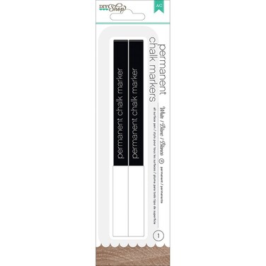 American Crafts Chalk Markers Broad Point White