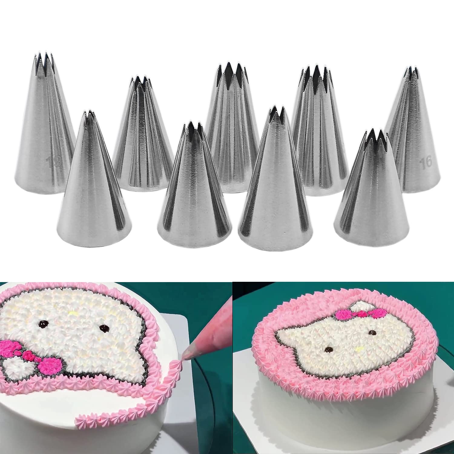 Icing Cake Cake Decoration With Star Nozzle Buy Suuker Open Star