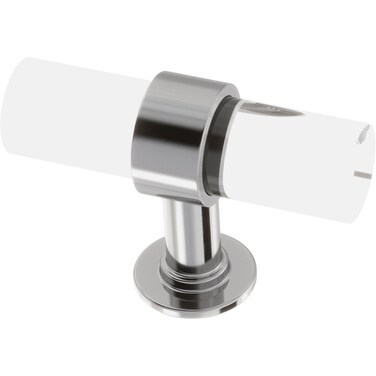 Franklin Brass Francisco Acrylic Bar 5Pack Cabinet Knobs Chrome and Clear Drawer Knobs Kitchen Cabinet Bar Knobs for Dresser Drawers Pulls and Knobs 2 Closet Door Knobs P46159CHCB