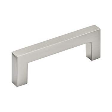 Amerock  Cabinet Pull  Satin Nickel  3 inch 76 mm Center to Center  Monument  1 Pack  Drawer Pull  Drawer Handle  Cabinet Hardware