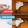 Magnetic Cabinet Locks 12 Locks  2 Keys with Adhesive Easy Installation Tool  Child Proof Drawers  No Tools Or Screws Needed  Jool Baby
