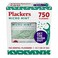 Plackers Micro Mint Dental Flossers FoldOut Toothpick Super Tuffloss Easy Storage with SureZip Seal Fresh Mint Flavor 750 Count Pack of 5