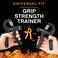 Grip Strength Trainer Adjustable Hand Grip Strengthener Forearm Exerciser Finger Strengthener Trainer 11 to 132 LB Hand Grip Strengthener Forearm Grip Adjustable Resistance Hand Gripper