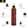 BRIGHTFROM Twist Top Applicator Bottles 8 OZ Squeeze Empty Plastic Bottles Black Nozzle BPAFree PET Refillable OpenClose Nozzle  Multi Purpose Amber Pack of 3
