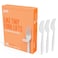 Perk Plastic Fork HeavyWeight White