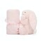 Jellycat Bashful Pink Bunny Soother 135  Security Blanket and Lovey for Babies  Baby Gift
