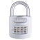 ABUS 16050 B 160 All Weather Chrome 4 Dial Combination Padlock BlackSilver