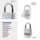 ABUS 16050 B 160 All Weather Chrome 4 Dial Combination Padlock BlackSilver