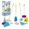 Playkidiz Kids Cleaning Set for Toddlers Toy Broom  Mop Cleaning Accessory Set Pretend Play Toys for Boys  Girls Ages 3