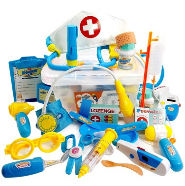 Skoolzy Doctor Kit for Kids with Xray 29 pc Dr Playset with Realistic Sound Effects  Pretend Play Medical Doctors Toy Set  Best for 3 4 5 and 6 Year Olds Girls and Boys
