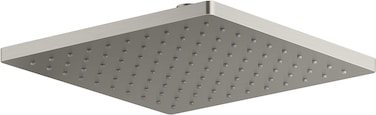 KOHLER 26149BN Honesty Square 10 SingleFunction RAIN HEAD Full Coverage Spray SHOWERHEAD  Easytoclean Surface Vibrant Brushed Nickel 25 GPM