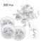 300 Pcs Clear Heads Twist Pins ZONPEN Basics Upholstery Twist Pins for Slipcovers and Bedskirts Decoration Bed Skirts Pins for Sewing and Home Decor