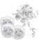 300 Pcs Clear Heads Twist Pins ZONPEN Basics Upholstery Twist Pins for Slipcovers and Bedskirts Decoration Bed Skirts Pins for Sewing and Home Decor