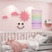 Pink Room Decor for Teen Girls Aesthetic Cute Bedroom Wall Decor for Baby Girl Boho Rainbow Wall Art Signs Trendy Stuff Decorations for Kids Nursery Bed Room Dorm Classroom Bathroom