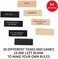 Toyssa Stacking Games 54 PCS Stacking Blocks with 36 Different Rules and Games for Adults Night Party Game