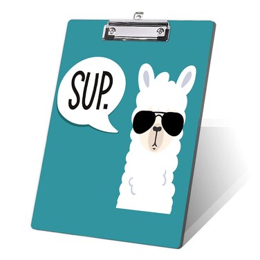 FVBAO Llama Decorative ClipboardCool Clipboard for Nurses Students Classroom Office 85 x 125Cute Sup Llama
