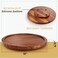 TIDITA 13 Acacia Lazy Susan Turntable for Table  Wooden Lazy Susan Organizer for Cabinet  Kitchen Turntable Storage Food Bins Container for Pantry Countertop Acacia Wood