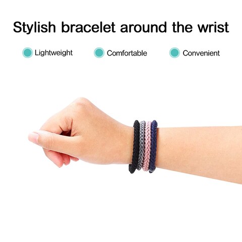 COZEASY 12 pcs Braided Elastic Hair Ties NoMetal Gentle Secure Hold Ponytail Holders No Damage or Snagging Hair Bands Perfect for Girls and Women with Thick or Curly Hair Multicolor 10