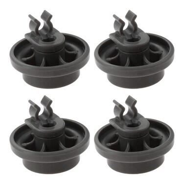 MOOTVGOO 4 Pack 4581DD3003B Dishwasher Lower Rack Wheels Gray Dishwasher Rack Parts Dishrack Roller Assembly Repalcement for LG Replaces 4581DD3003C 4502960 AP6231149 PS12075858
