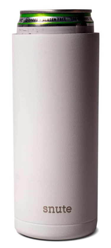 Snute 2in1 Slim Can Cooler  Tumbler  Stainless Steel Insulated Can Cooler for Hard Seltzer Beer Soda and Energy Drinks  12oz Slim Can Cooler Insulated Cloud