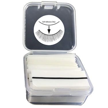 Self Adhesive Lash Strips for Fake Eyelashes No Glue Apply False Lashes 50 Pieces Black