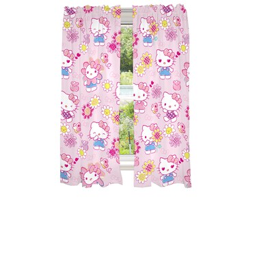 Franco Kids Room Window Curtains Drapes Set 82 in x 63 in Hello Kitty prints may vary