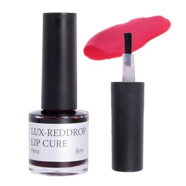 Natural Shine LUX REDDROP LIP CURE Original HERA Soft Pink Red  Water Lip Stain  Lightweight and Long Lasting  Overnight Exfoliator Treatment Deep Nourishing Care027oz