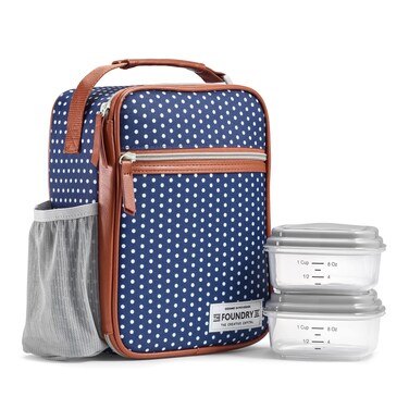Fit  Fresh Foundry Lunch Bag for Women with Containers Included Lunch Tote Womens Lunch Bag Womens Lunch Box Loncheras Para Mujer