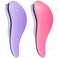 Crave Naturals Glide Thru Detangling Brush for Adults and Kids Hair  Detangler Brush for Natural Curly Straight Wet or Dry Hair  Purple and Pink 2 count