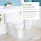 Brondell FSP250 FreshSpa Thinline Precision Essential Bidet Attachment for Toilet Seats with Adjustable Water Pressure Side Arm Control Thin Profile White Dual Nozzles